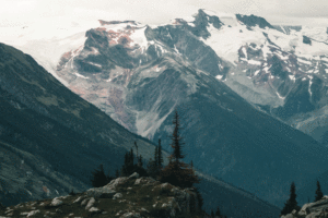 Picture of a snow-covered mountain.