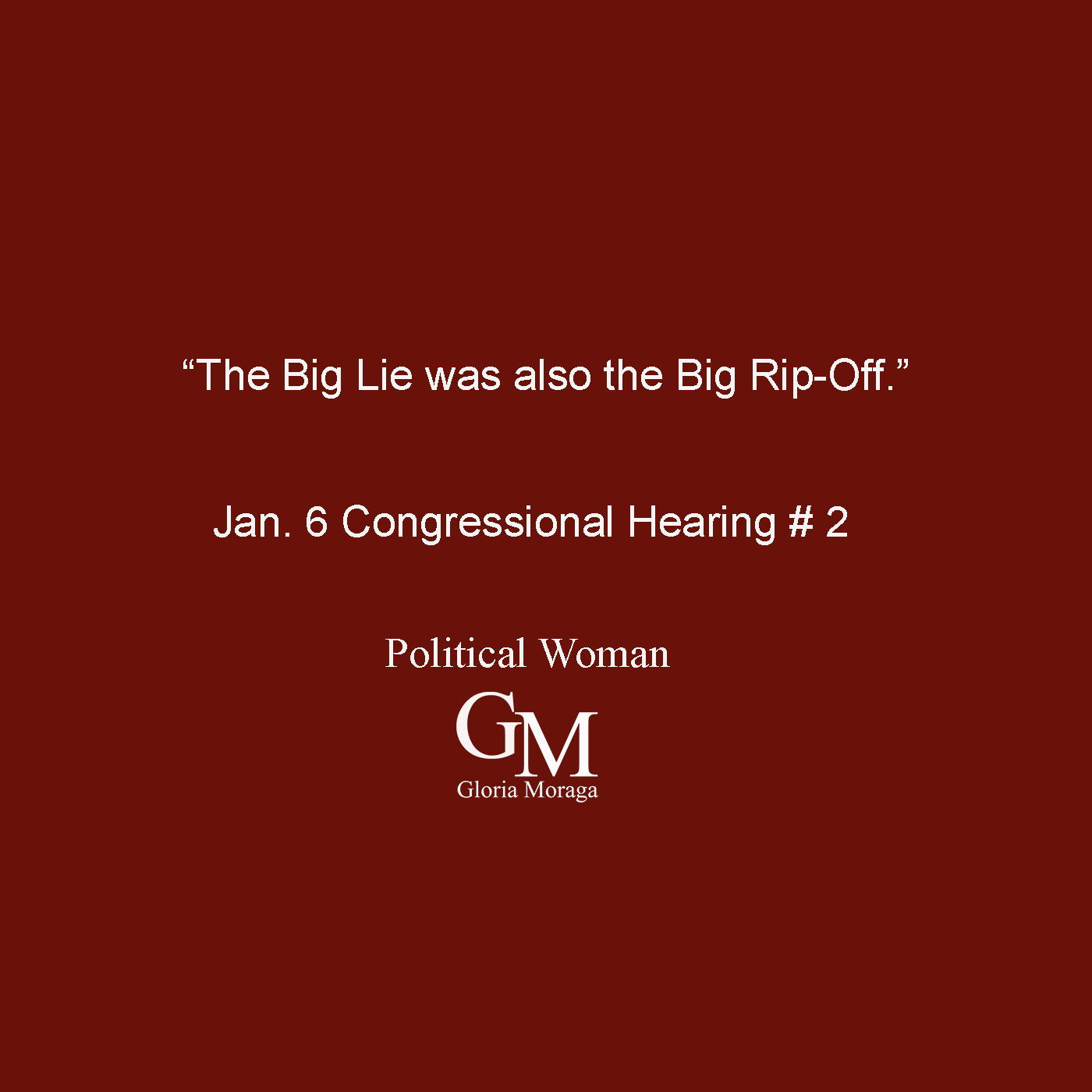 #2 "The Big Lie - The Big Rip-Off" - Hearing #2