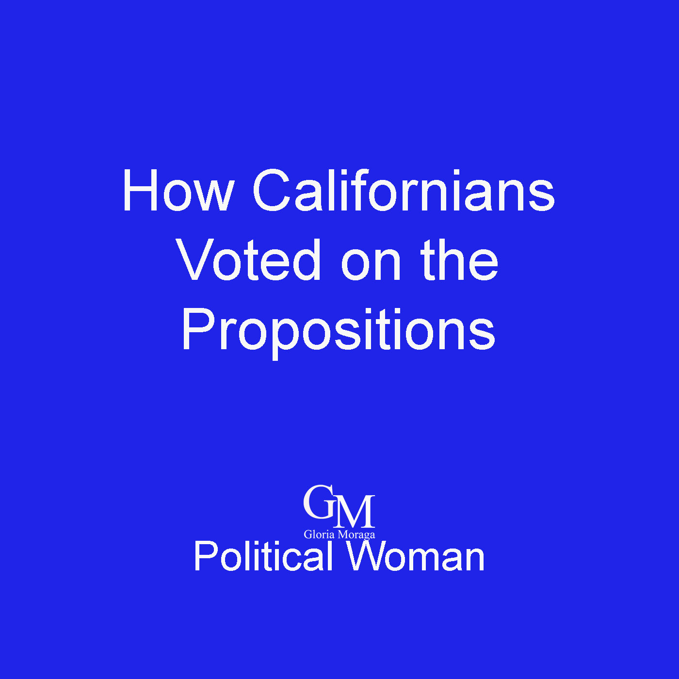 How Californians Voted on the Propositions