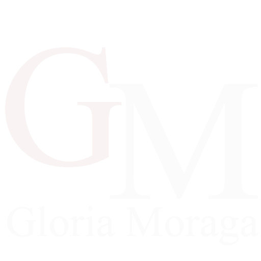 White GM Gloria Moraga Logo