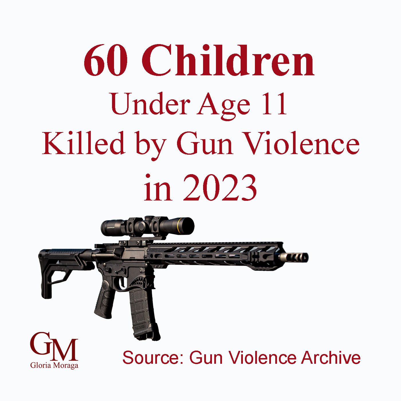 60 Children Under the Age of 11 Killed by Gun Violence in 2023 Source: Gun Violence Archive