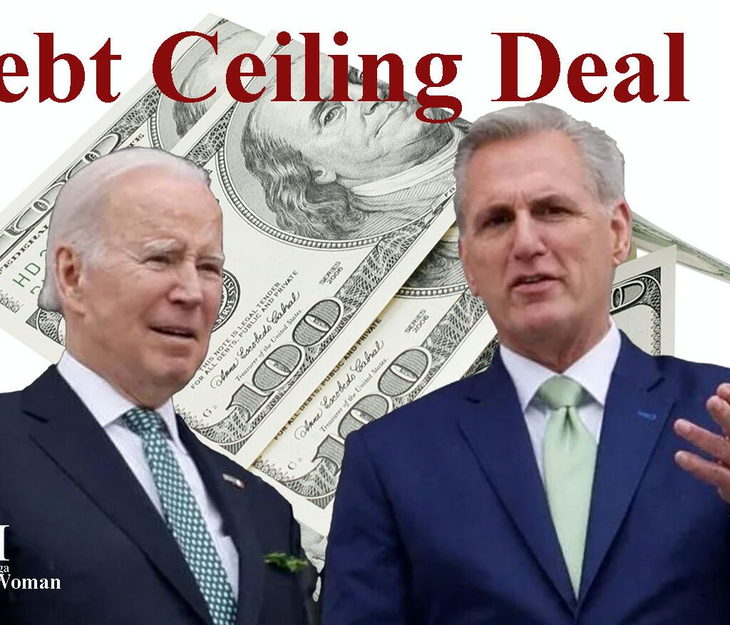 The Debt Ceiling Deal. Photo of Biden and Mccarthy