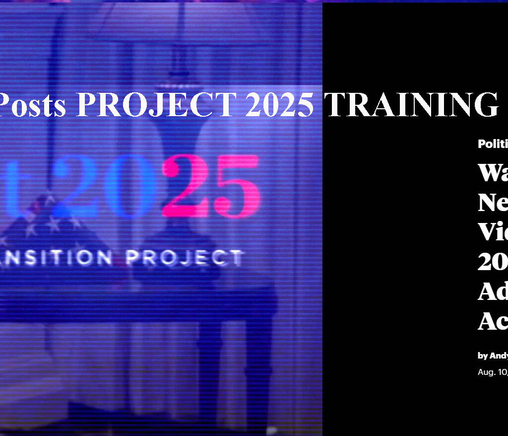 ProPublica Posts Project 2025 Training Videos